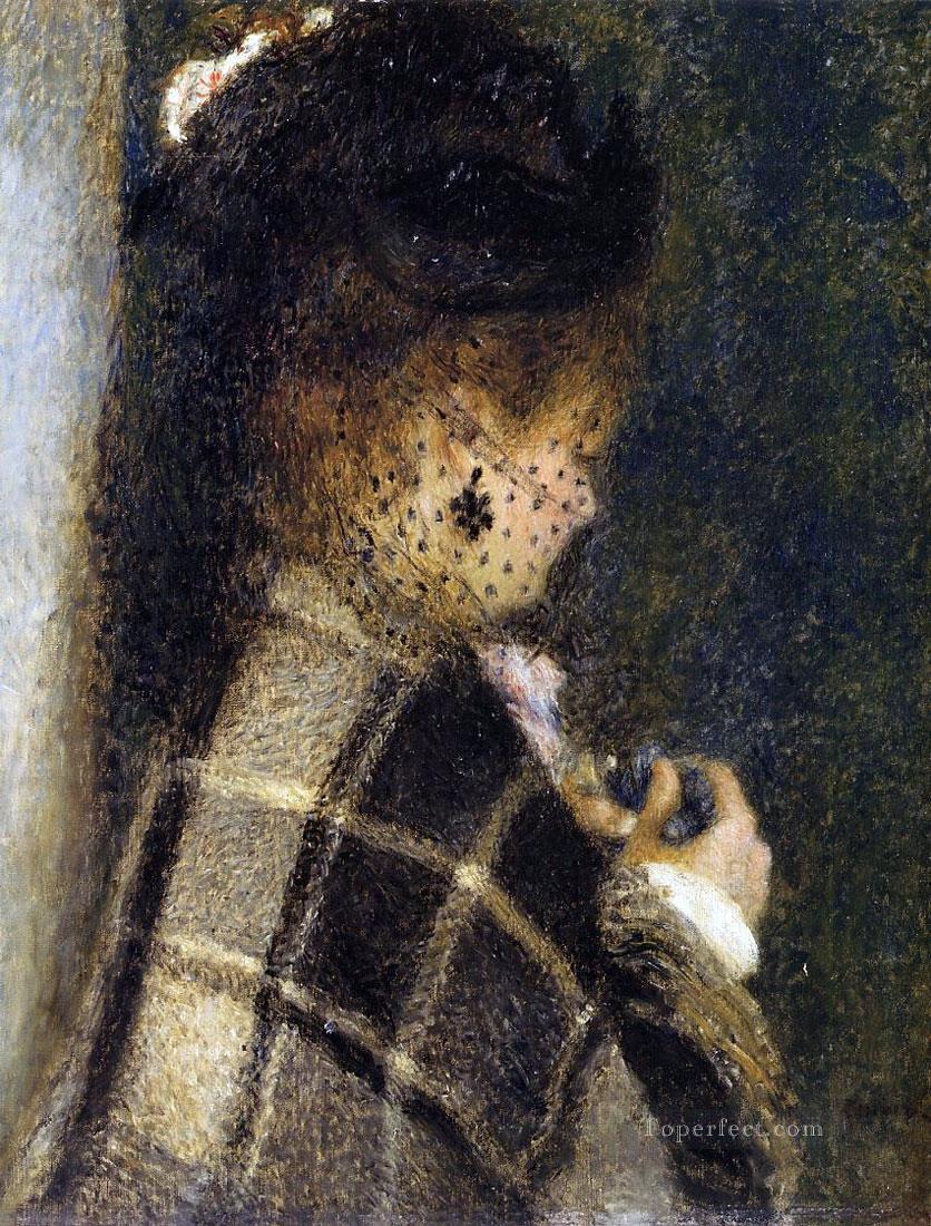 lady with a veil Pierre Auguste Renoir Oil Paintings